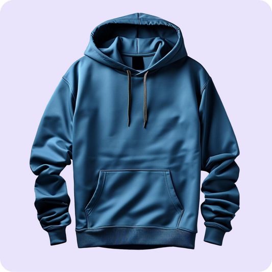 Azure Eclipse Casual Hoodie